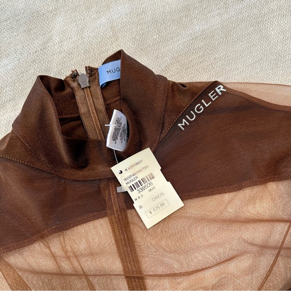 Mugler Illusion Neckline Bodysuit - Picture 3 of 4